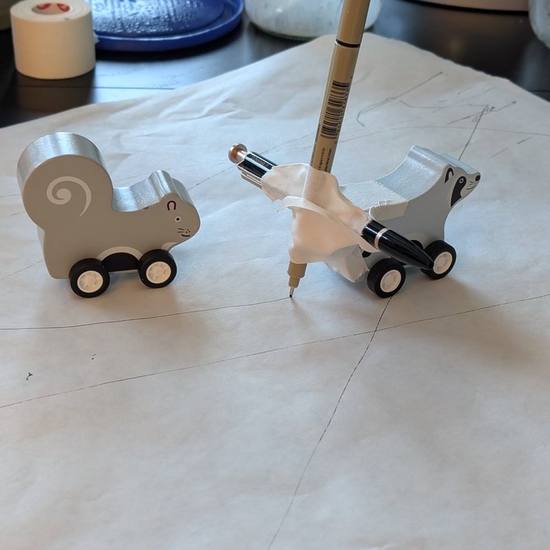 Stuffed squirrel adventure